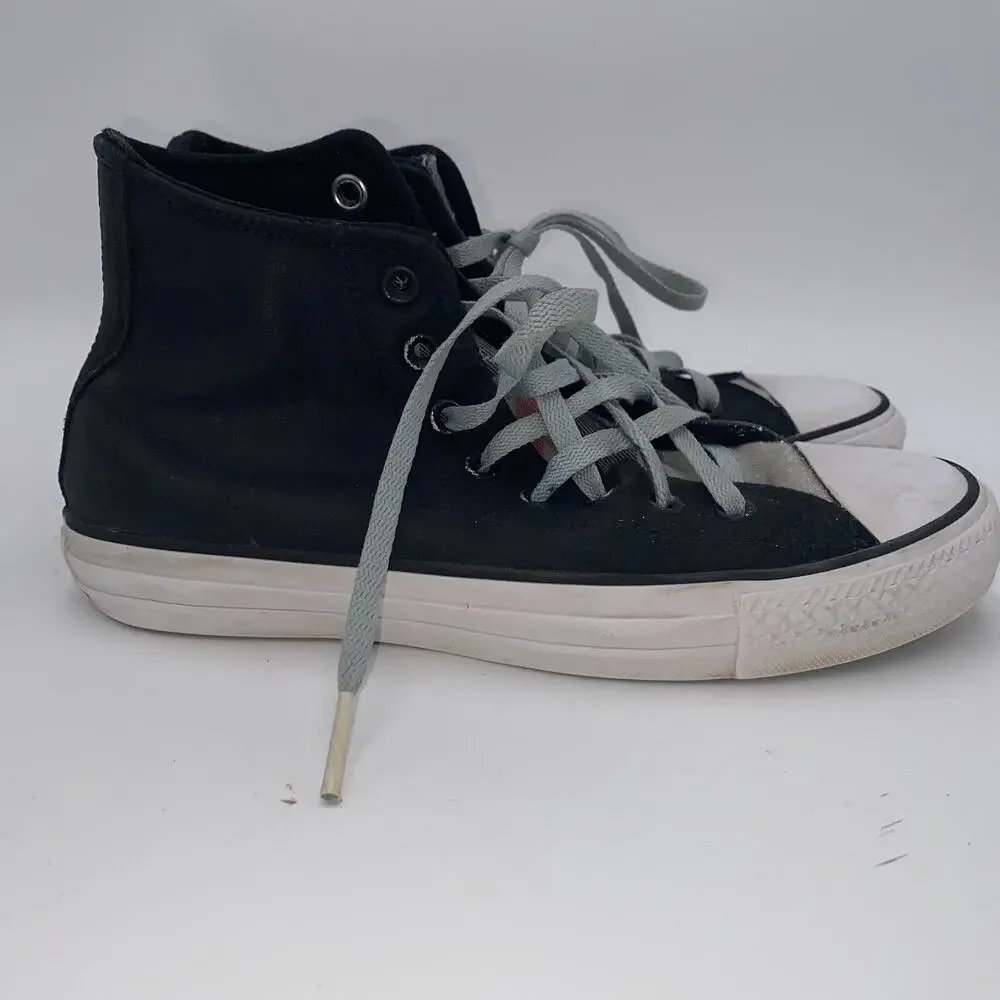 Converse Shoes Mens Size 6.5 Black Skateboarding Tagged High Top 153490C